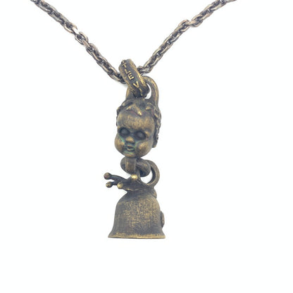 【中古品】【メンズ】  LITTLE VILLAGE & CO. リトルヴィレッジ カンパニー BABY BELL NECKLACE ベイビーベル ネックレス アクセサリー 192-241025-kk-27-tei カラー：BRASS 万代Net店