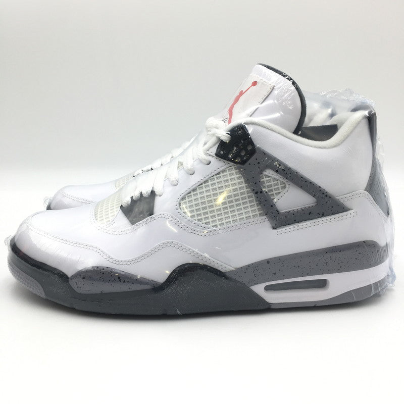 【中古美品】【メンズ】 NIKE ナイキ AIR JORDAN 4 RETRO WHITE CEMENT 2012 308497-103 エアジョーダン 4 レトロ ホワイトセメント スニーカー 靴 160-250405-kk-09-tei カラー：WHITE/BLACK-CEMENT GREY 万代Net店