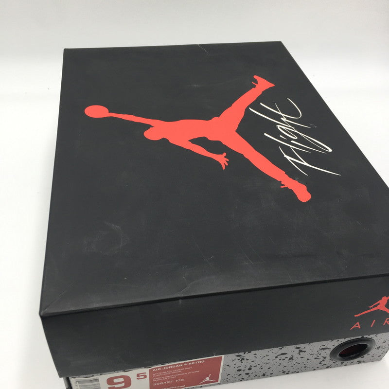 【中古美品】【メンズ】 NIKE ナイキ AIR JORDAN 4 RETRO WHITE CEMENT 2012 308497-103 エアジョーダン 4 レトロ ホワイトセメント スニーカー 靴 160-250405-kk-09-tei カラー：WHITE/BLACK-CEMENT GREY 万代Net店