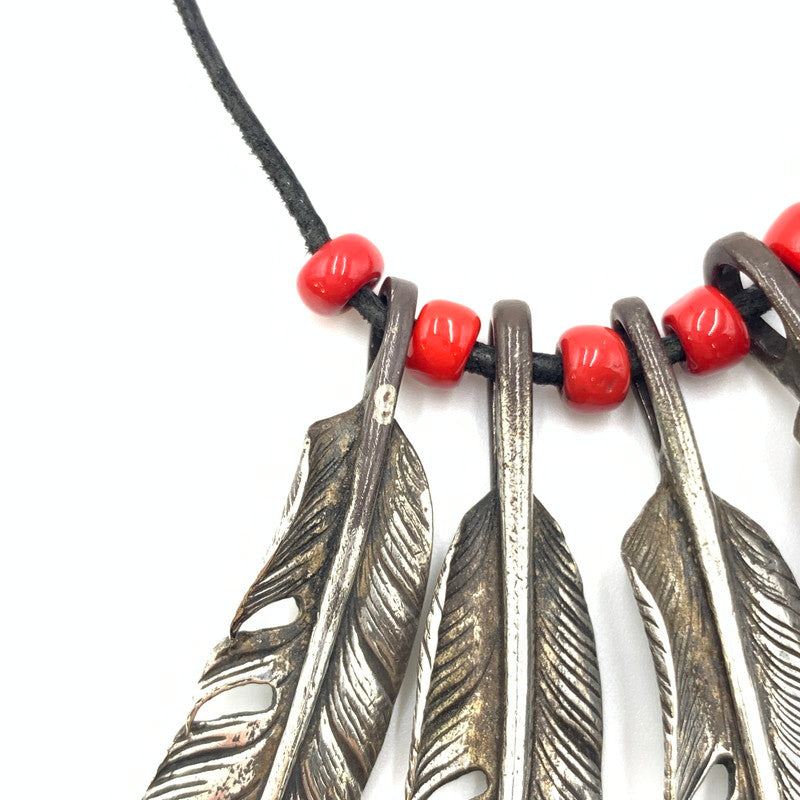 【中古品】【メンズ】  ARIZONA FREEDOM アリゾナフリーダム CUSTOM FEATHER NECKLACE 5連フェザー カスタムネックレス アクセサリー ネイティブジュエリー 191-241020-kk-26-tei カラー：シルバー 万代Net店