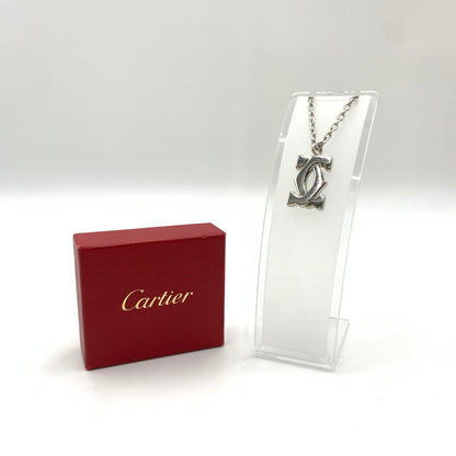 【中古品】【レディース】 CARTIER カルティエ METAL LOGO TOP CHARM T1220190 メタル ロゴトップ チャーム アクセサリー キーチェーン バッグチャーム 182-241020-kk-19-tei カラー：シルバー 万代Net店