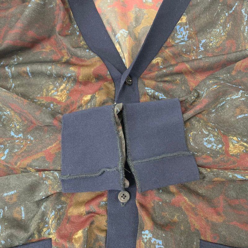 【中古品】【メンズ】  TOGA VIRILIS TOGA ARCHIVES トーガ ビリリーズ トーガアーカイブス MARBLE PRINT CARDIGAN TV22-J0351 マーブルプリント カーディガン トップス 140-241126-kk-20-tei サイズ：48 カラー：マルチカラー 万代Net店
