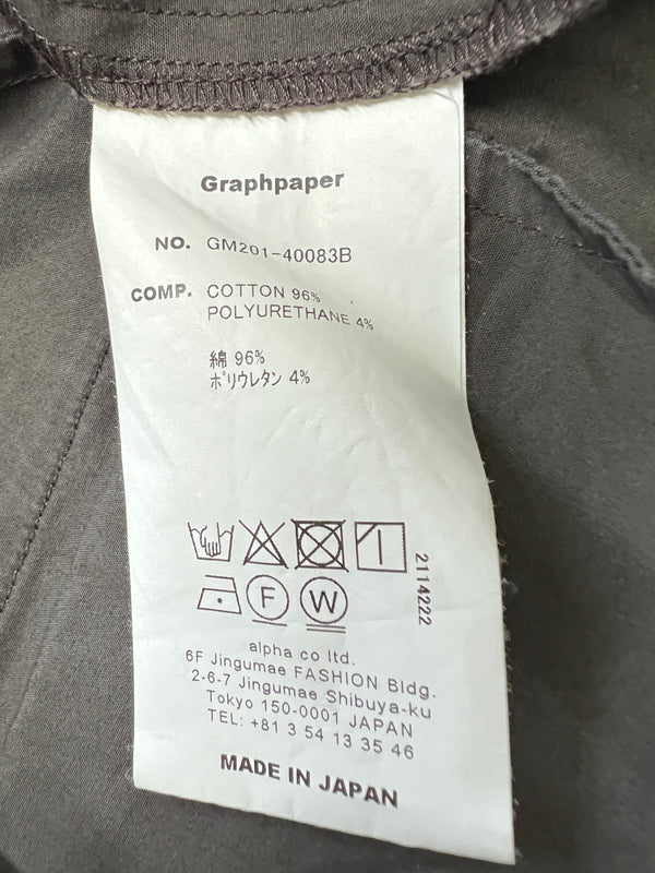 【中古品】【メンズ】 GRAPHPAPER グラフペーパー GM201-40083B 20SS STRETCH TYPEWRITER COOK PANTS ストレッチ タイプライター コックパンツ ボトムス 151-260924-AS-21-hon サイズ：F カラー：グレー 万代Net店