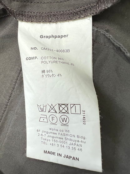 【中古品】【メンズ】 GRAPHPAPER グラフペーパー GM201-40083B 20SS STRETCH TYPEWRITER COOK PANTS ストレッチ タイプライター コックパンツ ボトムス 151-260924-AS-21-hon サイズ：F カラー：グレー 万代Net店