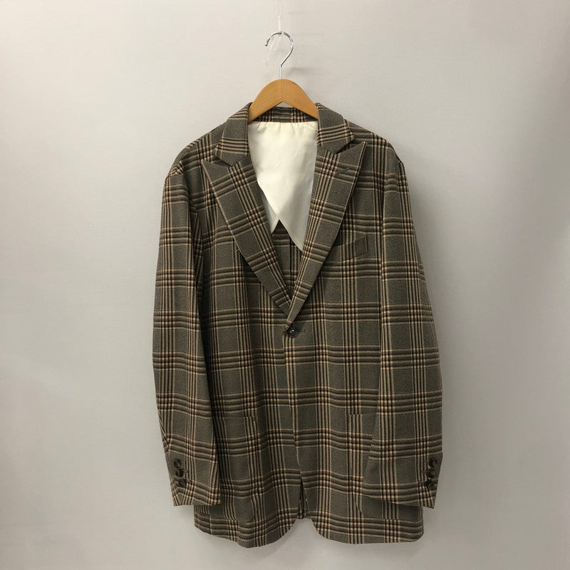 【中古品】【メンズ】 19AW PEAKED LAPEL 1B JACKET FK091 ピークド ラペル 1Bジャケット ライトアウター テーラードジャケット 140-241006-kk-05-tei サイズ：M カラー：グレー 万代Net店