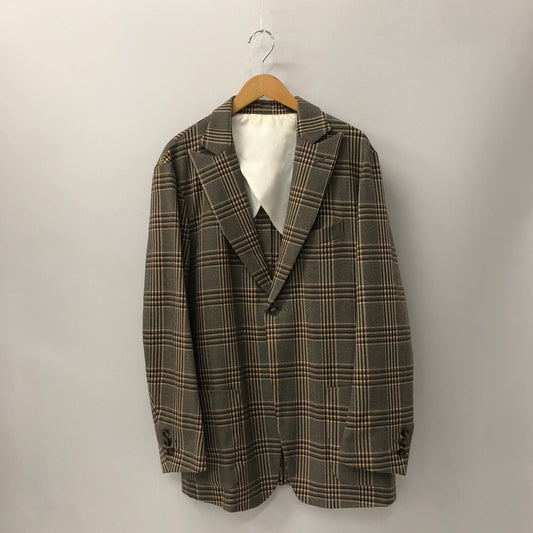 【中古品】【メンズ】 19AW PEAKED LAPEL 1B JACKET FK091 ピークド ラペル 1Bジャケット ライトアウター テーラードジャケット 140-241006-kk-05-tei サイズ：M カラー：グレー 万代Net店
