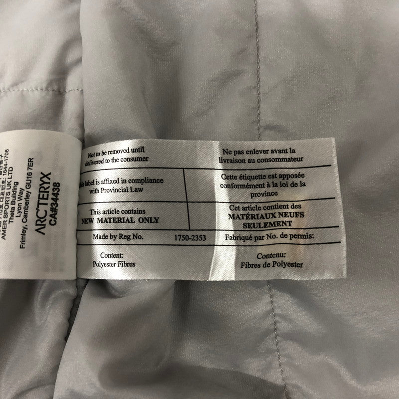 【中古品】【メンズ】 ARC'TERYX アークテリクス ATOM SL VEST 26890-133421 アトム SL ベスト ライトアウター 144-241013-kk-12-tei サイズ：M カラー：グレー 万代Net店