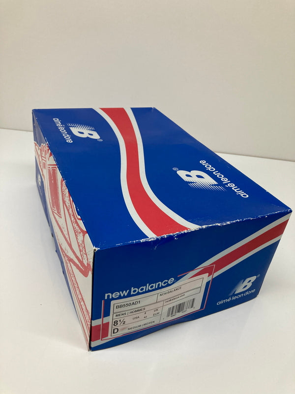 【中古品】【メンズ】 NEW BALANCE ニューバランス × Aime Leon Dore エメ レオン ドレ 別注 コラボ BB550AD1 ローカット スニーカー 靴 162-260718-kk-31-hon カラー：WHITE 万代Net店