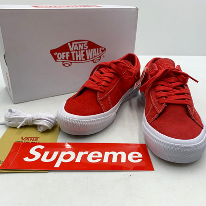 【中古品】【メンズ】 Supreme シュプリーム × VANS ヴァンズ 別注 コラボ SKATE SID SNEAKERS VN000MQ8CJH スケート シド スニーカー 靴 スウェード ローカット 149-260618-ko-19-tei サイズ：25cm カラー：レッド 万代Net店