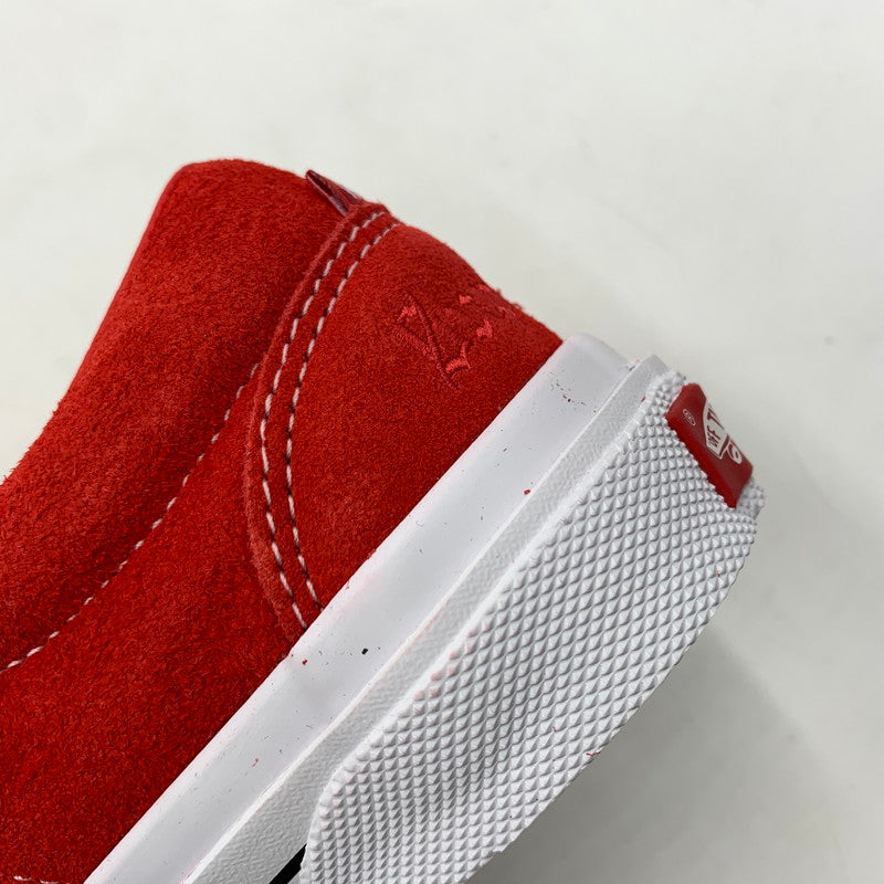 【中古品】【メンズ】 Supreme シュプリーム × VANS ヴァンズ 別注 コラボ SKATE SID SNEAKERS VN000MQ8CJH スケート シド スニーカー 靴 スウェード ローカット 149-260618-ko-19-tei サイズ：25cm カラー：レッド 万代Net店