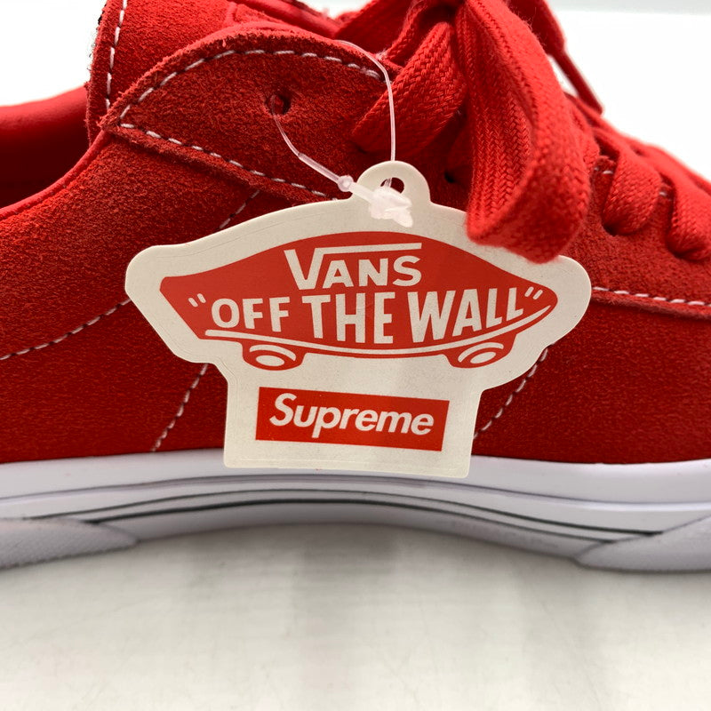 【中古品】【メンズ】 Supreme シュプリーム × VANS ヴァンズ 別注 コラボ SKATE SID SNEAKERS VN000MQ8CJH スケート シド スニーカー 靴 スウェード ローカット 149-260618-ko-19-tei サイズ：25cm カラー：レッド 万代Net店
