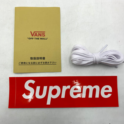 【中古品】【メンズ】 Supreme シュプリーム × VANS ヴァンズ 別注 コラボ SKATE SID SNEAKERS VN000MQ8CJH スケート シド スニーカー 靴 スウェード ローカット 149-260618-ko-19-tei サイズ：25cm カラー：レッド 万代Net店