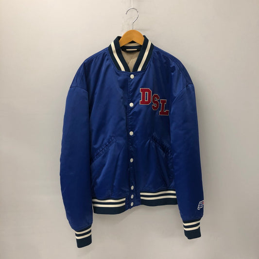 【中古品】【メンズ】 DIESEL ディーゼル J-BULC A03157-0BBAG ナイロン スタジアムジャケット アウター スタジャン 141-241229-kk-07-tei サイズ：L カラー：ブルー 万代Net店