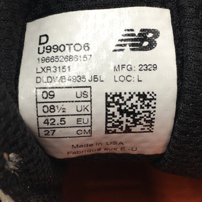 【中古品】【メンズ】 NEW BALANCE ニューバランス 990 V6 U990TO6 MADE IN USA スニーカー 靴 162-250621-kk-06-tei カラー：BEIGE/ORANGE 万代Net店
