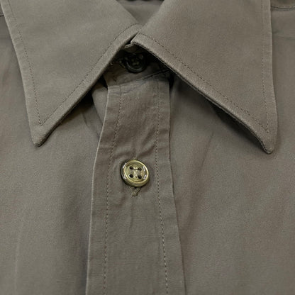 【中古品】【メンズ】 YVES SAINT LAURENT イヴ・サンローラン L/S DRESS SHIRT ロングスリーブ ドレスシャツ 長袖 トップス 141-250417-kk-11-tei サイズ：16 カラー：グレー 万代Net店