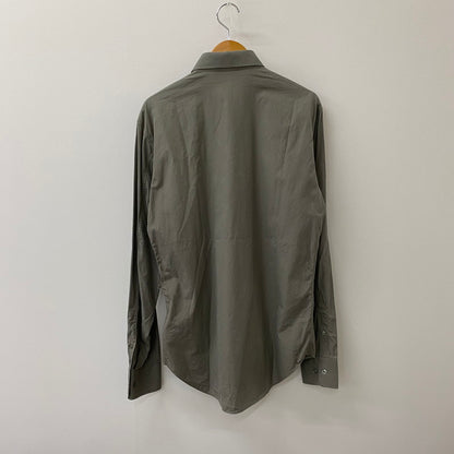 【中古品】【メンズ】 YVES SAINT LAURENT イヴ・サンローラン L/S DRESS SHIRT ロングスリーブ ドレスシャツ 長袖 トップス 141-250417-kk-11-tei サイズ：16 カラー：グレー 万代Net店