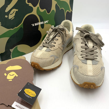 【現状渡し品】【メンズ】 A BATHING APE アベイシングエイプ × HIGHSNOBIETY ハイスノバイエティ 別注 コラボ ROADSTA EXPRESS ロードスタ エクスプレス スニーカー 靴 シューズ 162-260711-ko-03-tei サイズ：28cm カラー：ベージュ 万代Net店