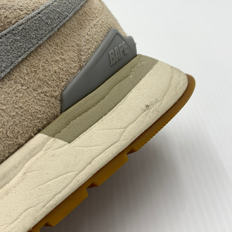 【現状渡し品】【メンズ】 A BATHING APE アベイシングエイプ × HIGHSNOBIETY ハイスノバイエティ 別注 コラボ ROADSTA EXPRESS ロードスタ エクスプレス スニーカー 靴 シューズ 162-260711-ko-03-tei サイズ：28cm カラー：ベージュ 万代Net店