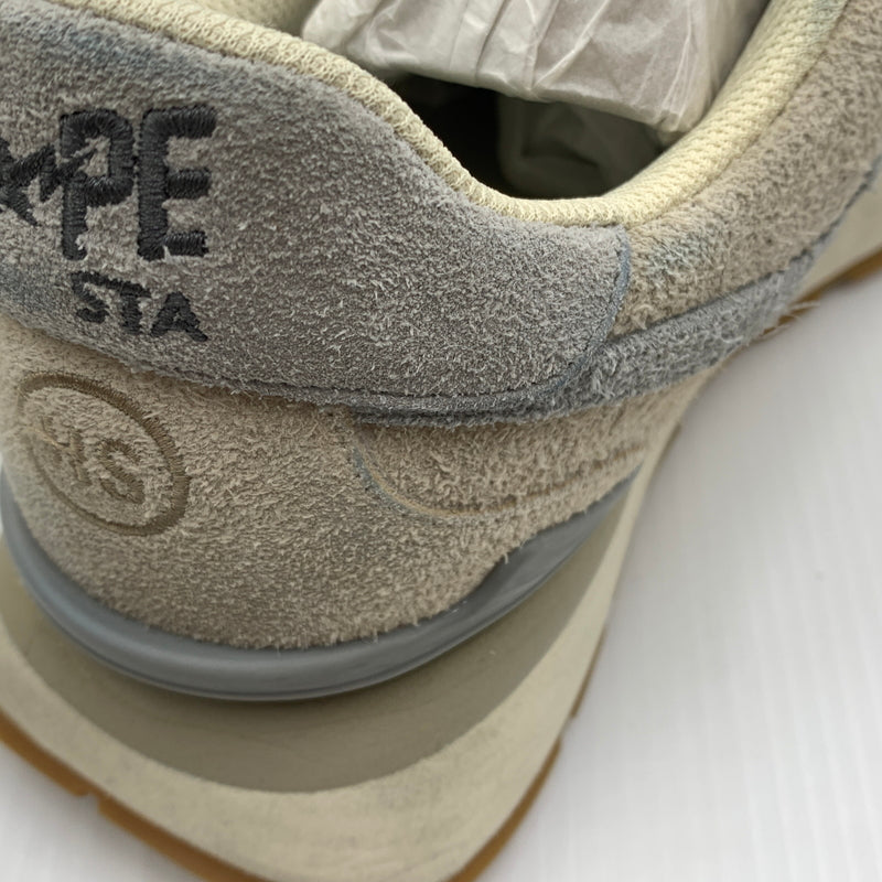【現状渡し品】【メンズ】 A BATHING APE アベイシングエイプ × HIGHSNOBIETY ハイスノバイエティ 別注 コラボ ROADSTA EXPRESS ロードスタ エクスプレス スニーカー 靴 シューズ 162-260711-ko-03-tei サイズ：28cm カラー：ベージュ 万代Net店