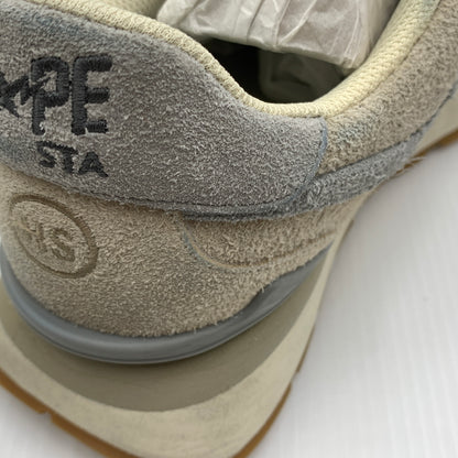 【現状渡し品】【メンズ】 A BATHING APE アベイシングエイプ × HIGHSNOBIETY ハイスノバイエティ 別注 コラボ ROADSTA EXPRESS ロードスタ エクスプレス スニーカー 靴 シューズ 162-260711-ko-03-tei サイズ：28cm カラー：ベージュ 万代Net店