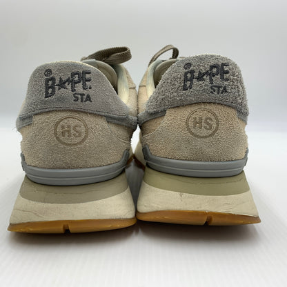 【現状渡し品】【メンズ】 A BATHING APE アベイシングエイプ × HIGHSNOBIETY ハイスノバイエティ 別注 コラボ ROADSTA EXPRESS ロードスタ エクスプレス スニーカー 靴 シューズ 162-260711-ko-03-tei サイズ：28cm カラー：ベージュ 万代Net店