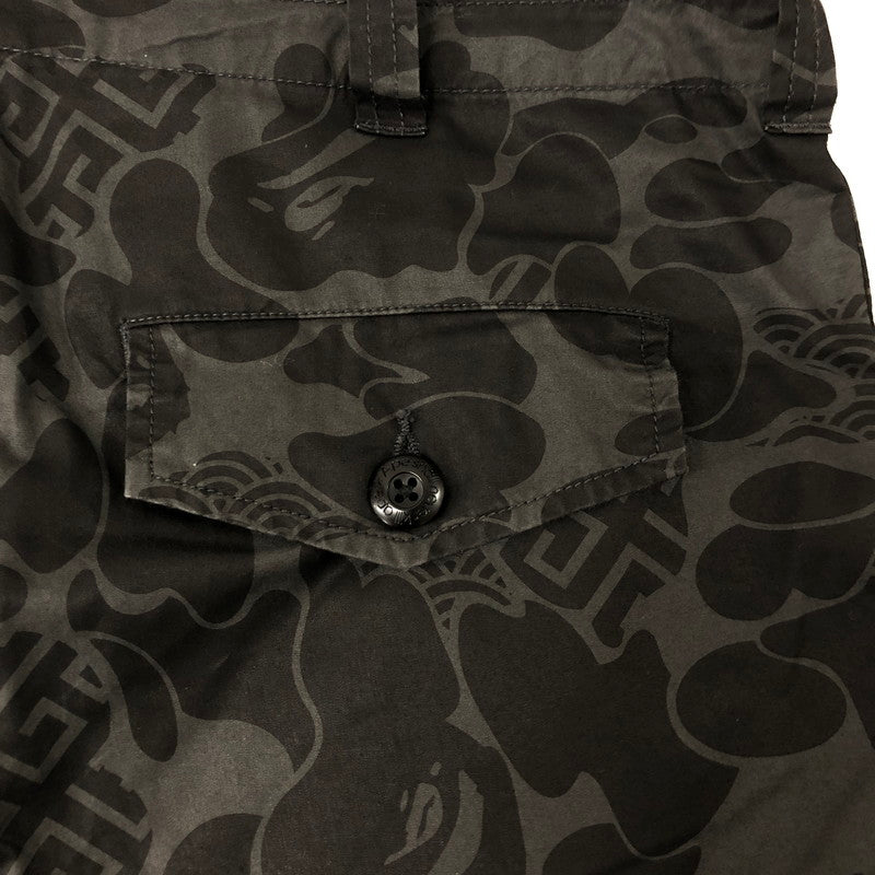 【中古品】【メンズ】 A BATHING APE アベイシングエイプ ASIA CAMO ARMY PANTS 001PTK201003M アジアカモ アーミーパンツ ボトムス カーゴパンツ 153-241009-kk-27-tei サイズ：L カラー：ブラック 万代Net店