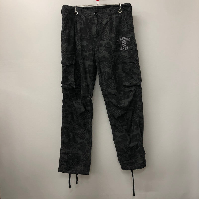 【中古品】【メンズ】 A BATHING APE アベイシングエイプ ASIA CAMO ARMY PANTS 001PTK201003M アジアカモ アーミーパンツ ボトムス カーゴパンツ 153-241009-kk-27-tei サイズ：L カラー：ブラック 万代Net店