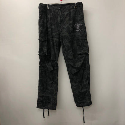 【中古品】【メンズ】 A BATHING APE アベイシングエイプ ASIA CAMO ARMY PANTS 001PTK201003M アジアカモ アーミーパンツ ボトムス カーゴパンツ 153-241009-kk-27-tei サイズ：L カラー：ブラック 万代Net店