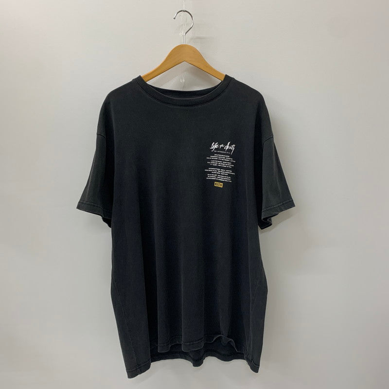 【中古品】【メンズ】  KITH キス 21SS THE NOTORIOUS B.I.G LIFE AFTER DEATH TEE KH030054 ザ ノトーリアス B.I.G ライフ アフター デス Tシャツ 半袖 トップス 142-241203-kk-23-tei サイズ：M カラー：ブラック 万代Net店
