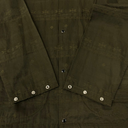 【中古品】【メンズ】 South2 West8 サウスツーウェストエイト SPORTS HOODIE EJ863 スポーツフーディー トップス パーカー 140-241018-kk-23-fuz サイズ：M カラー：カーキ 万代Net店