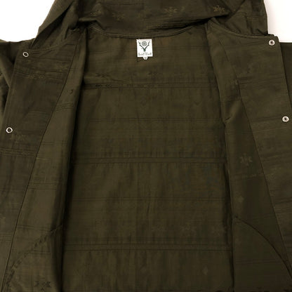 【中古品】【メンズ】 South2 West8 サウスツーウェストエイト SPORTS HOODIE EJ863 スポーツフーディー トップス パーカー 140-241018-kk-23-fuz サイズ：M カラー：カーキ 万代Net店