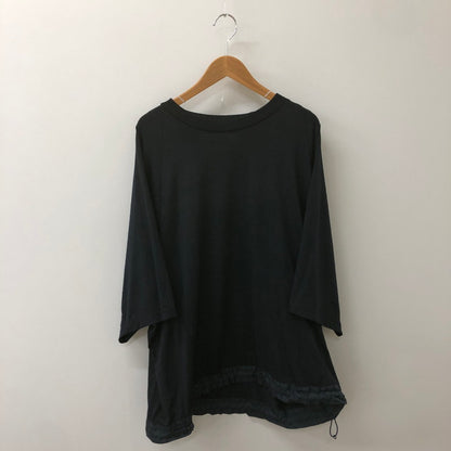 【中古品】【メンズ】 WHITE MOUNTAINEERING ホワイトマウンテニアリング 23SS OVERSIZED T-SHIRT WITH SHIRRING WM2371516 オーバーサイズ Tシャツ ウィズ シャーリング 半袖 トップス 140-250515-kk-03-tei サイズ：2 カラー：ネイビー 万代Net店
