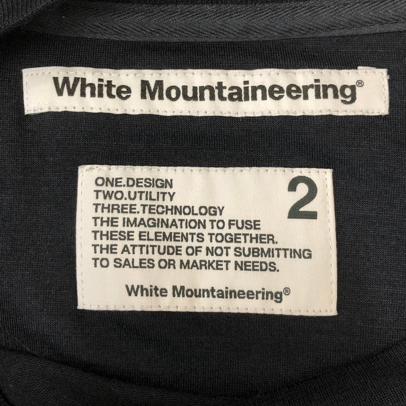 【中古品】【メンズ】 WHITE MOUNTAINEERING ホワイトマウンテニアリング 23SS OVERSIZED T-SHIRT WITH SHIRRING WM2371516 オーバーサイズ Tシャツ ウィズ シャーリング 半袖 トップス 140-250515-kk-03-tei サイズ：2 カラー：ネイビー 万代Net店