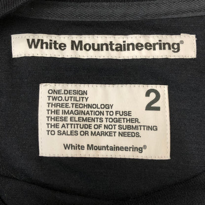 【中古品】【メンズ】 WHITE MOUNTAINEERING ホワイトマウンテニアリング 23SS OVERSIZED T-SHIRT WITH SHIRRING WM2371516 オーバーサイズ Tシャツ ウィズ シャーリング 半袖 トップス 140-250515-kk-03-tei サイズ：2 カラー：ネイビー 万代Net店