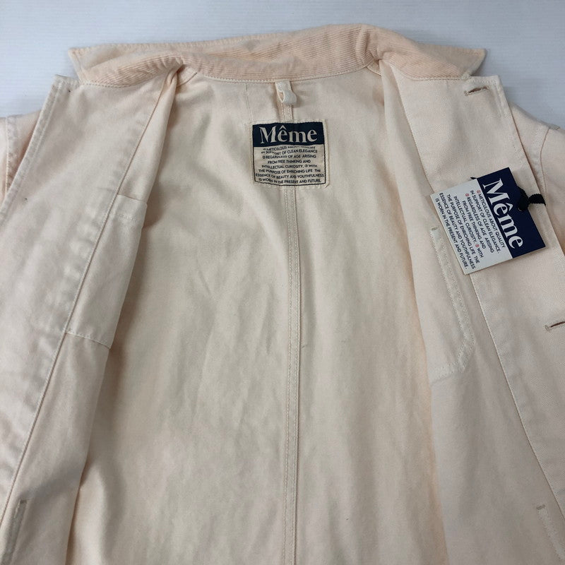 【中古品】【メンズ】  MEME メメ × BEAUTY&YOUTH UNITED ARROWS ビューティーアンドユース ユナイテッドアローズ 別注 コラボ COVERALL JACKET MEBY-FW22-01 カバーオールジャケット ライトアウター 147-250107-kk-27-tei サイズ：L カラー：アイボリー 万代Net店