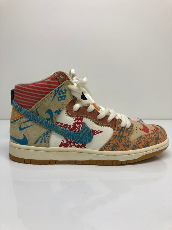 【未使用品】【メンズ】 NIKE SB ナイキ スケートボーディング × THOMAS CAMPBELL トーマス・キャンベル 別注 コラボ ZOOM DUNK HIGH PREM 918321-381 ズーム ダンクハイ プレミアム スニーカー 靴 160-260718-kk-39-hon カラー：ICED JADE/CIRCUIT ORANGE-SAIL 万代Net店
