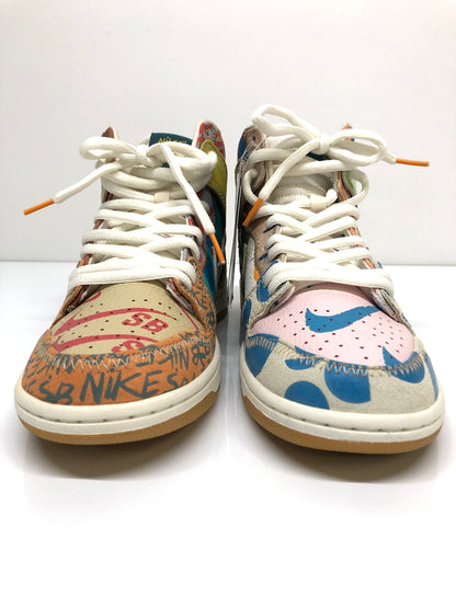 【未使用品】【メンズ】 NIKE SB ナイキ スケートボーディング × THOMAS CAMPBELL トーマス・キャンベル 別注 コラボ ZOOM DUNK HIGH PREM 918321-381 ズーム ダンクハイ プレミアム スニーカー 靴 160-260718-kk-39-hon カラー：ICED JADE/CIRCUIT ORANGE-SAIL 万代Net店