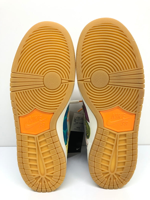 【未使用品】【メンズ】 NIKE SB ナイキ スケートボーディング × THOMAS CAMPBELL トーマス・キャンベル 別注 コラボ ZOOM DUNK HIGH PREM 918321-381 ズーム ダンクハイ プレミアム スニーカー 靴 160-260718-kk-39-hon カラー：ICED JADE/CIRCUIT ORANGE-SAIL 万代Net店