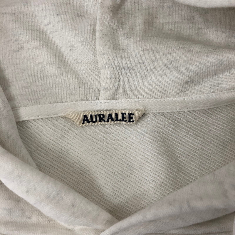 【中古品】【メンズ】  AURALEE オーラリー 22SS LIGHT FLOWY SWEAT PARKA A22SP01LU ライトフローウィー スウェットパーカー トップス プルオーバーフーディー 140-241027-kk-17-tei サイズ：3 カラー：TOP LIGHT GRAY 万代Net店