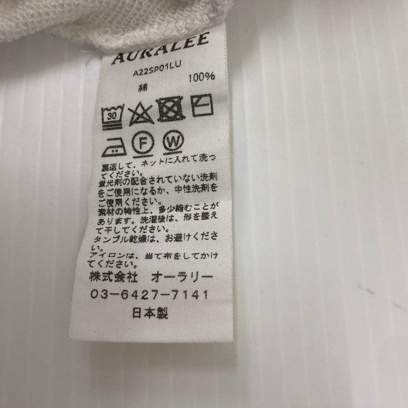 【中古品】【メンズ】  AURALEE オーラリー 22SS LIGHT FLOWY SWEAT PARKA A22SP01LU ライトフローウィー スウェットパーカー トップス プルオーバーフーディー 140-241027-kk-17-tei サイズ：3 カラー：TOP LIGHT GRAY 万代Net店