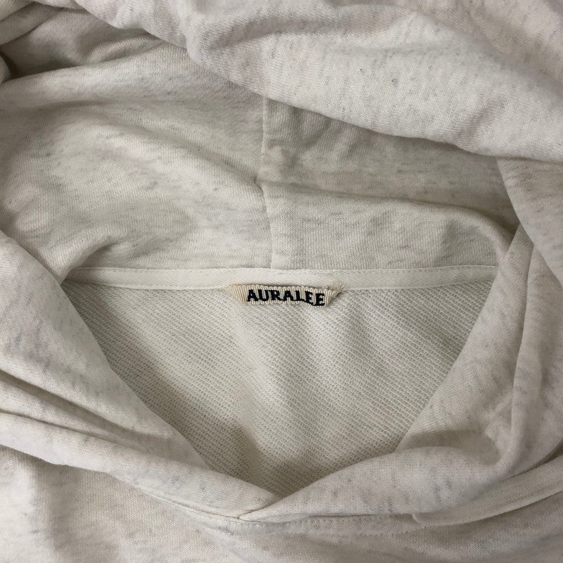 【中古品】【メンズ】  AURALEE オーラリー 22SS LIGHT FLOWY SWEAT PARKA A22SP01LU ライトフローウィー スウェットパーカー トップス プルオーバーフーディー 140-241027-kk-17-tei サイズ：3 カラー：TOP LIGHT GRAY 万代Net店