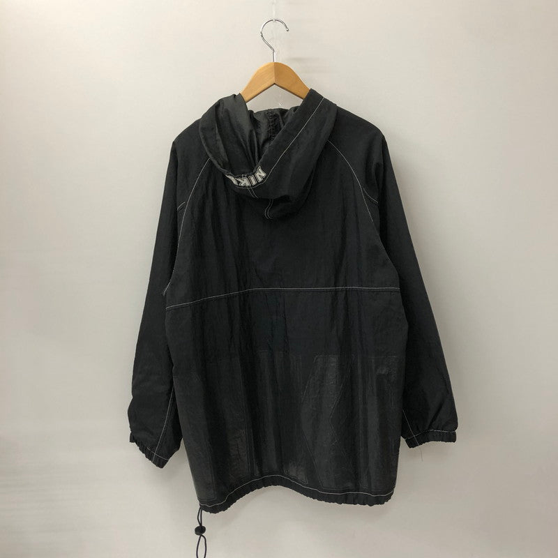 【中古品】【メンズ】 NIKE ナイキ 90's NYLON HOODED JACKET S7PAS 90年代 ナイロン フーデッドジャケット ライトアウター 銀タグ 148-250123-kk-42-tei サイズ：S カラー：ブラック 万代Net店