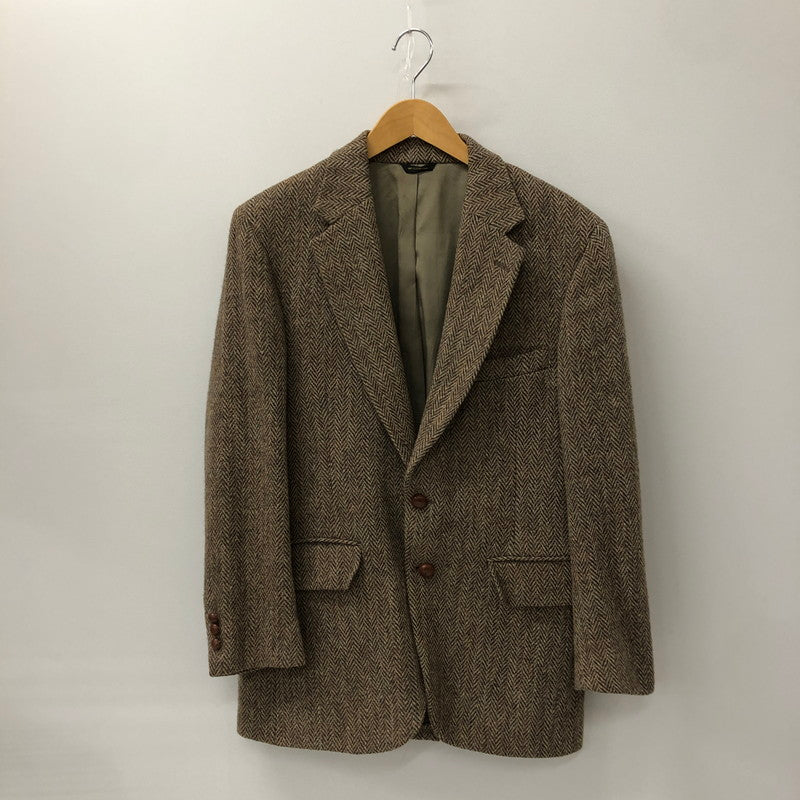 【中古品】【メンズ】 HARRIS TWEED ハリスツイード 80～90's WOOL TAILORED JACKET 80～90年代 ウール テーラード ジャケット アウター 145-241226-yo-12-tei サイズ：表記なし カラー：ブラウン 万代Net店