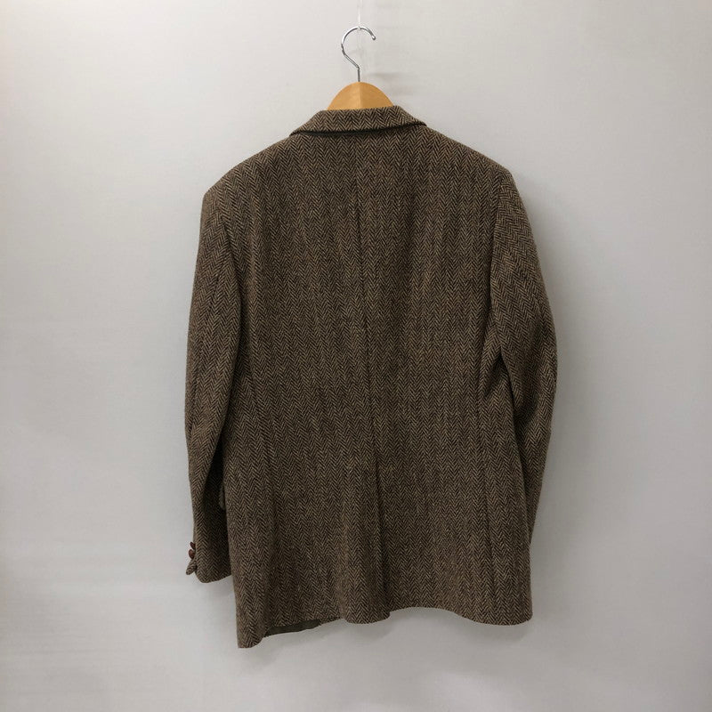 【中古品】【メンズ】 HARRIS TWEED ハリスツイード 80～90's WOOL TAILORED JACKET 80～90年代 ウール テーラード ジャケット アウター 145-241226-yo-12-tei サイズ：表記なし カラー：ブラウン 万代Net店