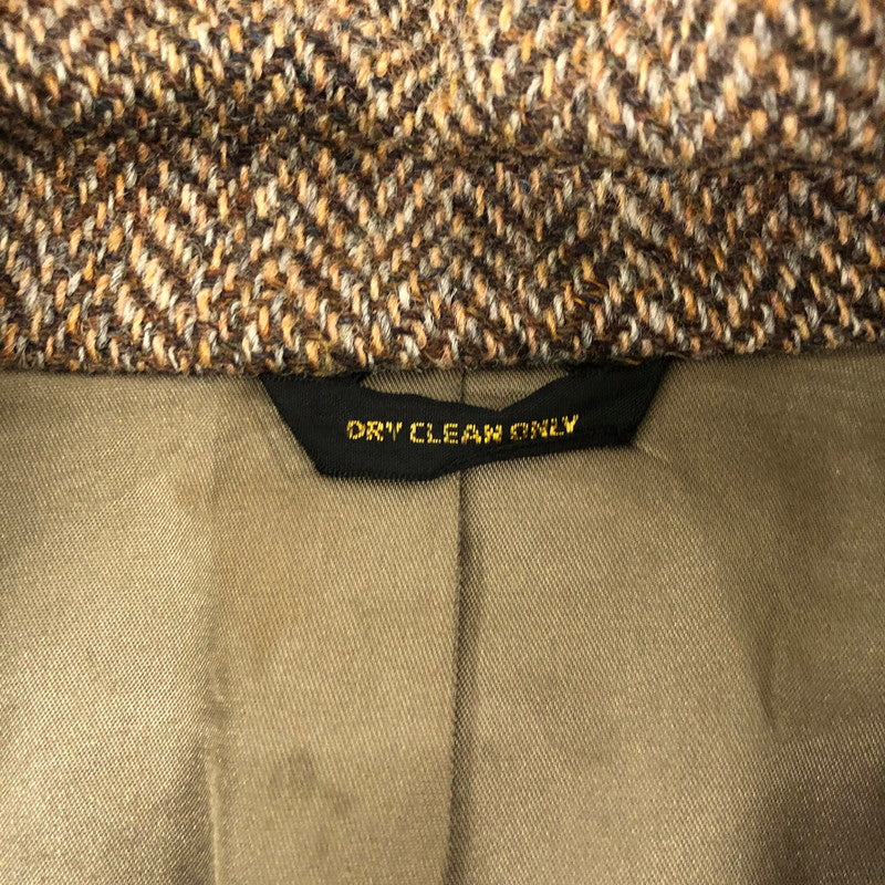 【中古品】【メンズ】 HARRIS TWEED ハリスツイード 80～90's WOOL TAILORED JACKET 80～90年代 ウール テーラード ジャケット アウター 145-241226-yo-12-tei サイズ：表記なし カラー：ブラウン 万代Net店