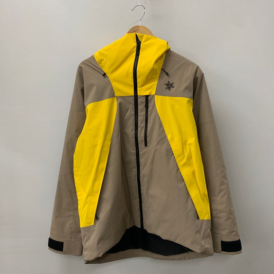 【中古品】【メンズ】  GOLDWIN ゴールドウィン 2-TONE COLOR HOODED JACKET G13303 ツートーン カラー フーデッドジャケット アウター スキーウェア 120-241125-kk-08-tei サイズ：3 カラー：グレイッシュトープ 万代Net店