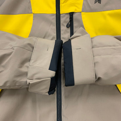 【中古品】【メンズ】  GOLDWIN ゴールドウィン 2-TONE COLOR HOODED JACKET G13303 ツートーン カラー フーデッドジャケット アウター スキーウェア 120-241125-kk-08-tei サイズ：3 カラー：グレイッシュトープ 万代Net店