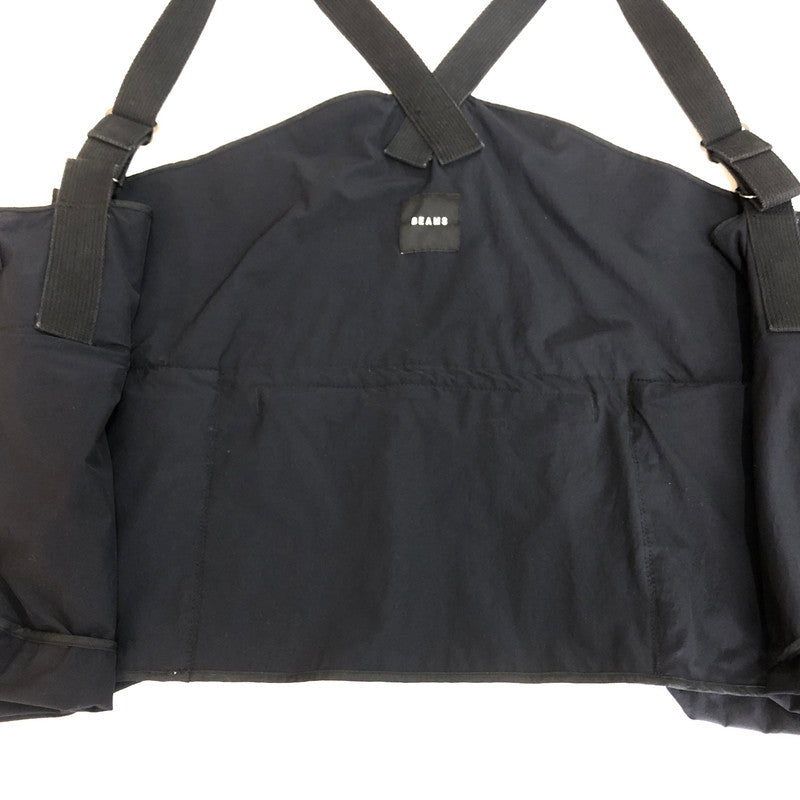 【中古品】【メンズ】 BEAMS ビームス BAG VEST 11-06-0536-139 バック ベスト トップス ナイロンベスト 147-251118-ts-14-tei サイズ：不明 カラー：ブラック 万代Net店