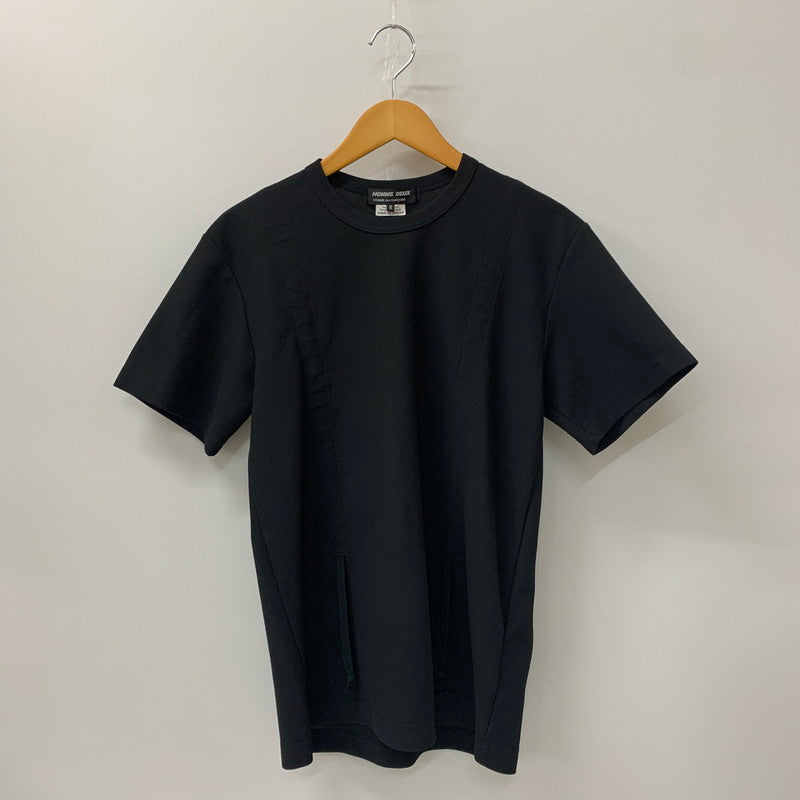 【中古品】【メンズ】  COMME des GARCONS HOMME DEUX コムデギャルソン オム ドゥ 22SS FRONT CORD TEE DI-T015 AD2021 フロントコードTシャツ 半袖 トップス 140-241203-kk-08-tei サイズ：M カラー：ブラック 万代Net店