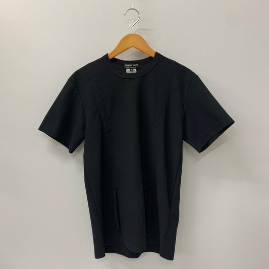 【中古品】【メンズ】  COMME des GARCONS HOMME DEUX コムデギャルソン オム ドゥ 22SS FRONT CORD TEE DI-T015 AD2021 フロントコードTシャツ 半袖 トップス 140-241203-kk-08-tei サイズ：M カラー：ブラック 万代Net店